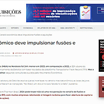 Cenrio econmico deve impulsionar fuses e aquisies